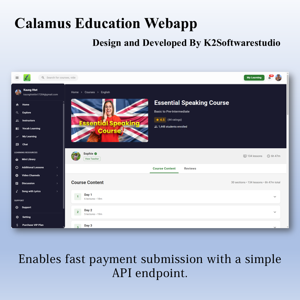 Calamus Education Webapp