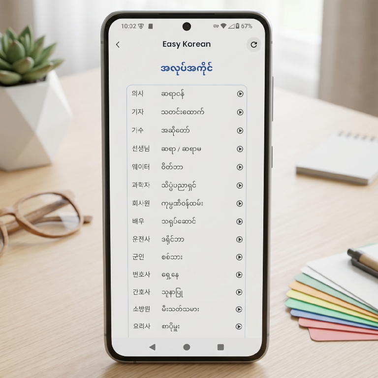 Easy Korean - Korean For Myanmar